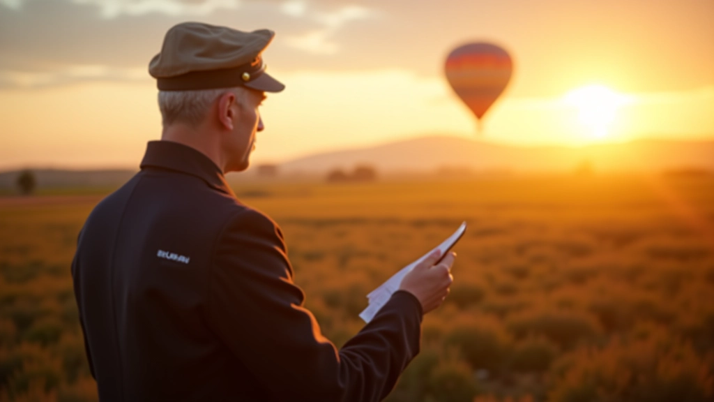 Pilot conducting pre-flight safety briefing with passengers gathered around inside a meeting tent, early morning light, clear instruction